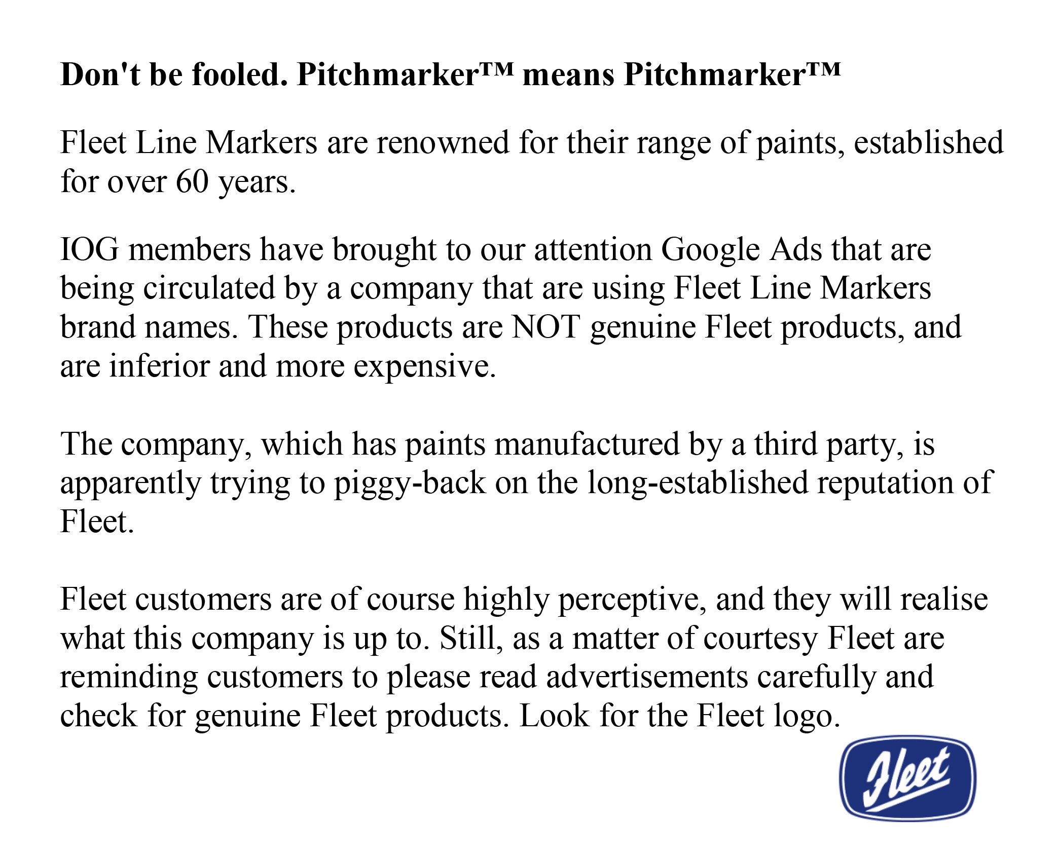 picture words regarding fleet trademarks